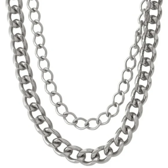 Stella & Dot | Versatile Timeless Elegance⚔️SILVER LUXE Curb Chains Reti… - Picture 4 of 13